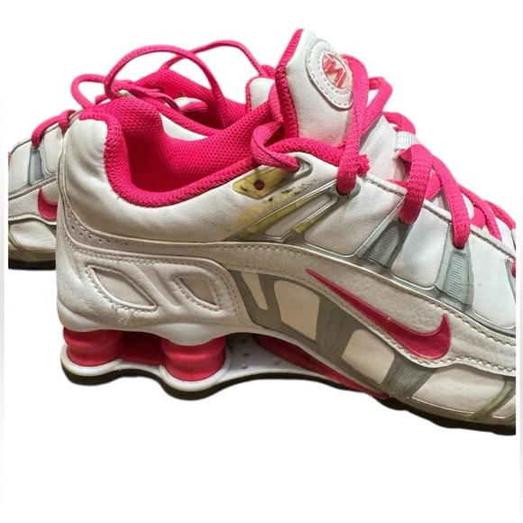 Nike Shox Turbo 3.2 White Cherry Pink Women Shoes Sz 8.5 455611-160 Leather Vtg - Picture 11 of 13